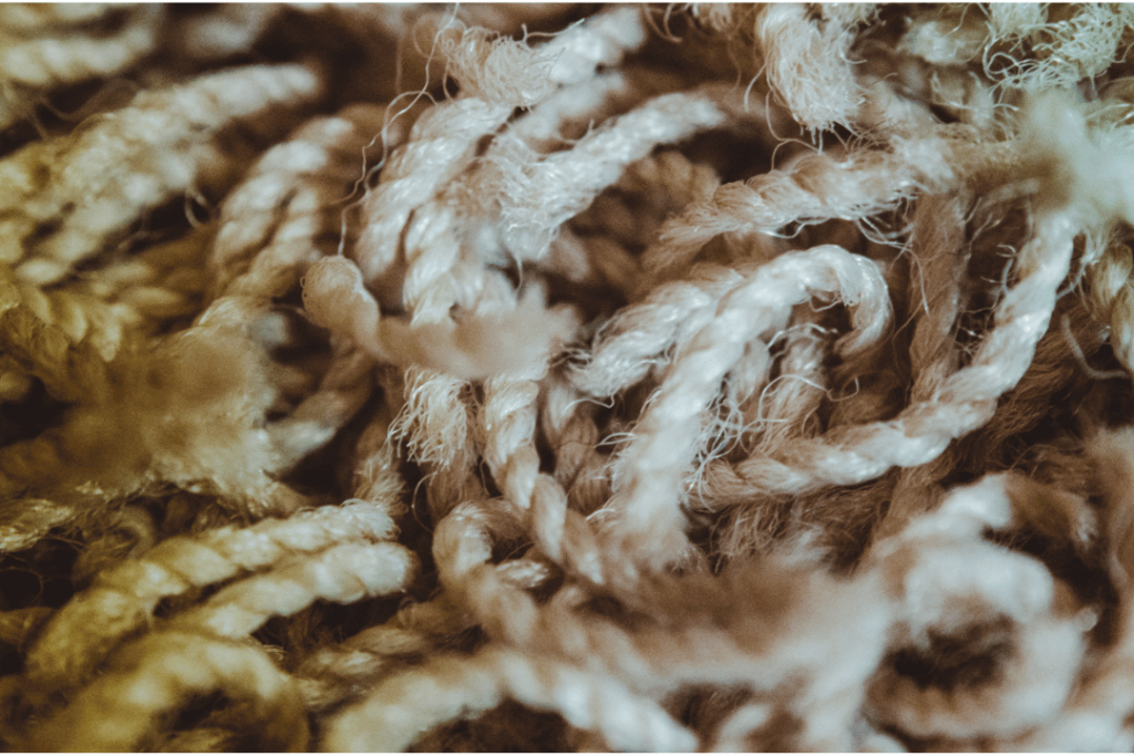 extreme close up of carpet fibers