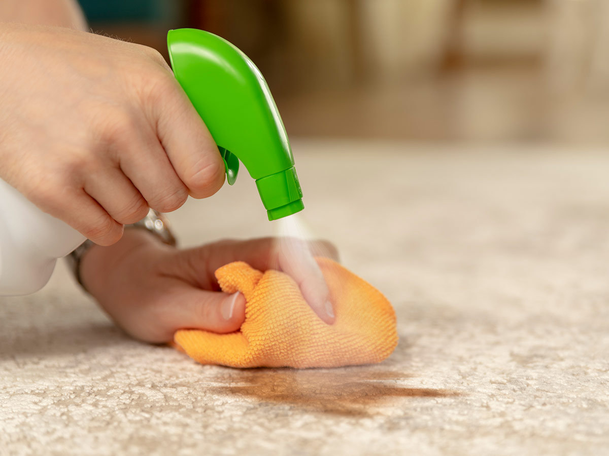 remove old stains from carpet