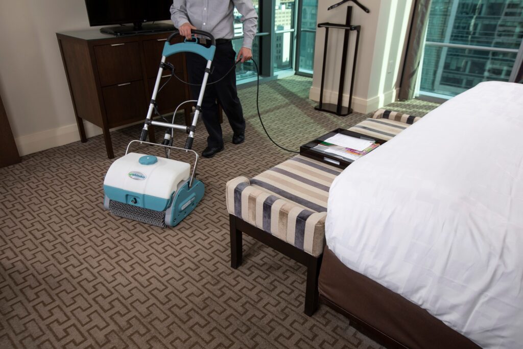 high-traffic carpet cleaning with Whittaker systems
